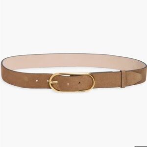Rag & Bone Oval Buckle Suede Belt (M)
